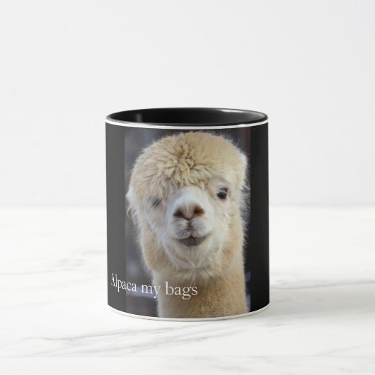 Mug Visage d'alpaca mignon (Centre)