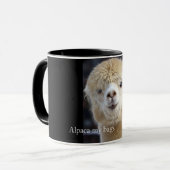 Mug Visage d'alpaca mignon (Devant gauche)