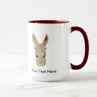 Mug Visage d'âne de matin avec le sourire