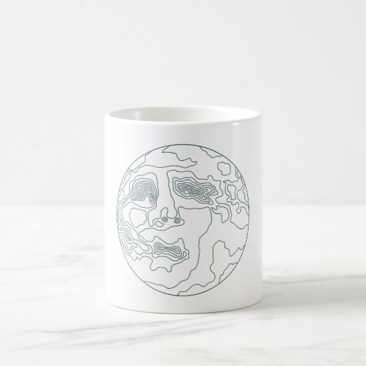 Mug visage dans la lune (Centre)