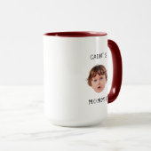 Mug Visage de bébé personnalisé minimal pour les cadea (Devant droit)