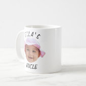 Mug Visage de bébé personnalisé Photo Texte Nouvel Onc (Devant gauche)