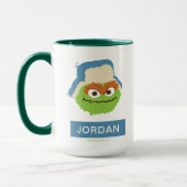 Mug Visage de bois d'Oscar le Grouch (Gauche)