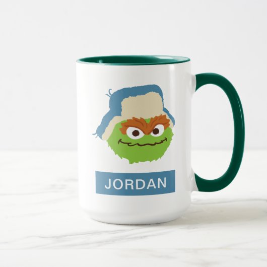 Mug Visage de bois d'Oscar le Grouch (Droite)
