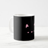 Mug Visage de chat cils chaton amoureux chats mignons (Devant gauche)