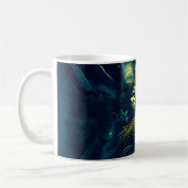 Mug Visage de Chat Coloré Abstrait (Gauche)