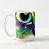 Mug Visage de Chat en Gros Plan Pop Art (Gauche)