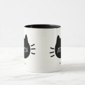 Mug Visage de chat mignon Meow (Centre)