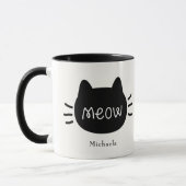 Mug Visage de chat mignon Meow (Gauche)