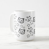 Mug Visage de Chat Noir (Devant gauche)