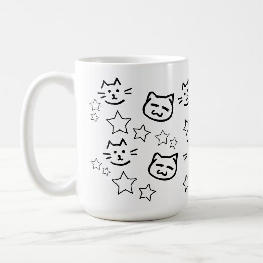 Mug Visage de Chat Noir (Gauche)
