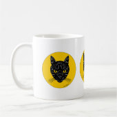 Mug Visage de chat noir (Gauche)