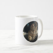Mug Visage de chaton mignon Nom de photo d'animal de c (Devant droit)