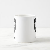 Mug Visage de chaton rond moderne mignon (Centre)