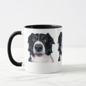 Mug Visage de chien noir et blanc (Gauche)