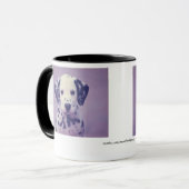 Mug Visage de chiot dalmate (Devant gauche)