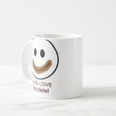 Mug Visage de chocolat "j'AIME vraiment le chocolat ! (Devant gauche)