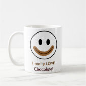 Mug Visage de chocolat "j'AIME vraiment le chocolat ! (Gauche)