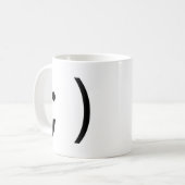 Mug visage de clin d'oeil ! (Devant gauche)