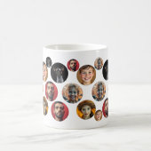 Mug Visage de famille mignonne personnalisé 5 photos (Centre)