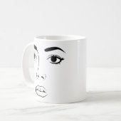 Mug Visage de Femme (Devant gauche)