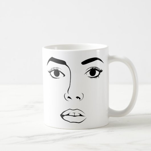 Mug Visage de Femme (Droite)