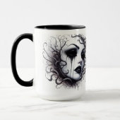 Mug Visage de femme gothique (Gauche)