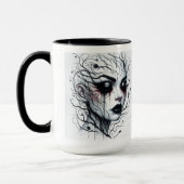 Mug Visage de femme gothique (Gauche)