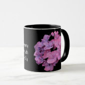 Mug Visage de fille mode florale femme nom personnalis (Devant droit)