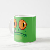 Mug Visage de grenouille avec langue dessin animé (Devant gauche)
