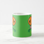 Mug Visage de grenouille avec langue dessin animé (Centre)