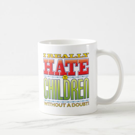 Mug Visage de haine d'enfants (Droite)
