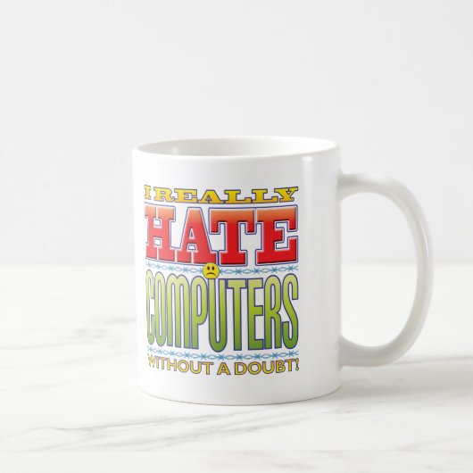Mug Visage de haine d'ordinateurs (Droite)