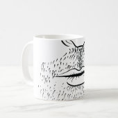 Mug Visage de la barbe des hommes (Devant gauche)