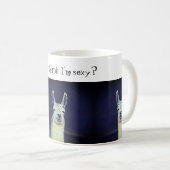 Mug Visage de lama drôle animal (Devant droit)