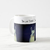 Mug Visage de lama drôle animal (Devant gauche)