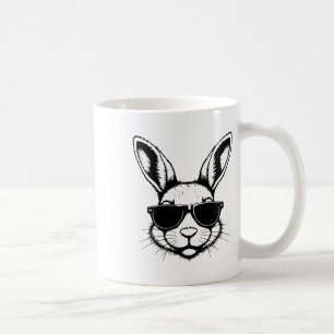 Mug Visage de Lapin Avec Lunettes de Soleil Pâques pou