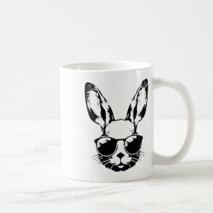 Mug Visage de Lapin Avec Lunettes de Soleil Pâques Pou