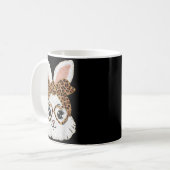 Mug Visage de léopard de lapin de lapin mignon Fille G (Devant gauche)