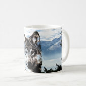 Mug Visage de loup (Devant droit)