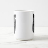 Mug Visage de l'ours noir dessin original de l'art ani (Centre)