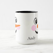 Mug Visage de motoneige personnalisé moderne (Centre)