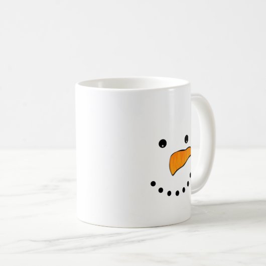 Mug Visage de neige (Devant droit)