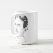 Mug Visage de Nikola Tesla (Devant gauche)
