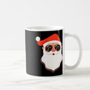 Mug Visage de Père Noël Lunettes De Soleil Avec Chapea