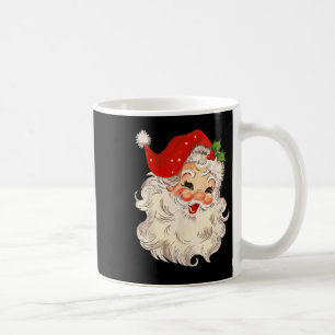 Mug Visage de Père Noël vintage Noël Xmas Saint Nicola
