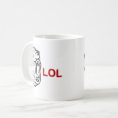 Mug Visage de rage de LOL (Devant gauche)