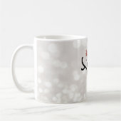 Mug Visage de Renne Adorable, Bokeh (Gauche)