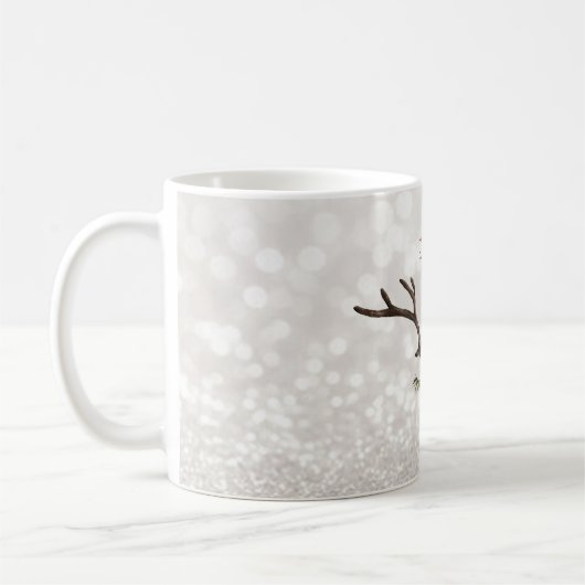 Mug Visage de renne mignon, Bokeh (Gauche)