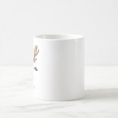 Mug Visage de rennes de Noël joyeux et joyeux (Centre)